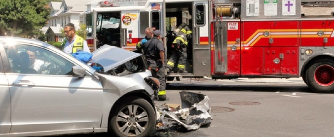 emergency vehicle car wreck
